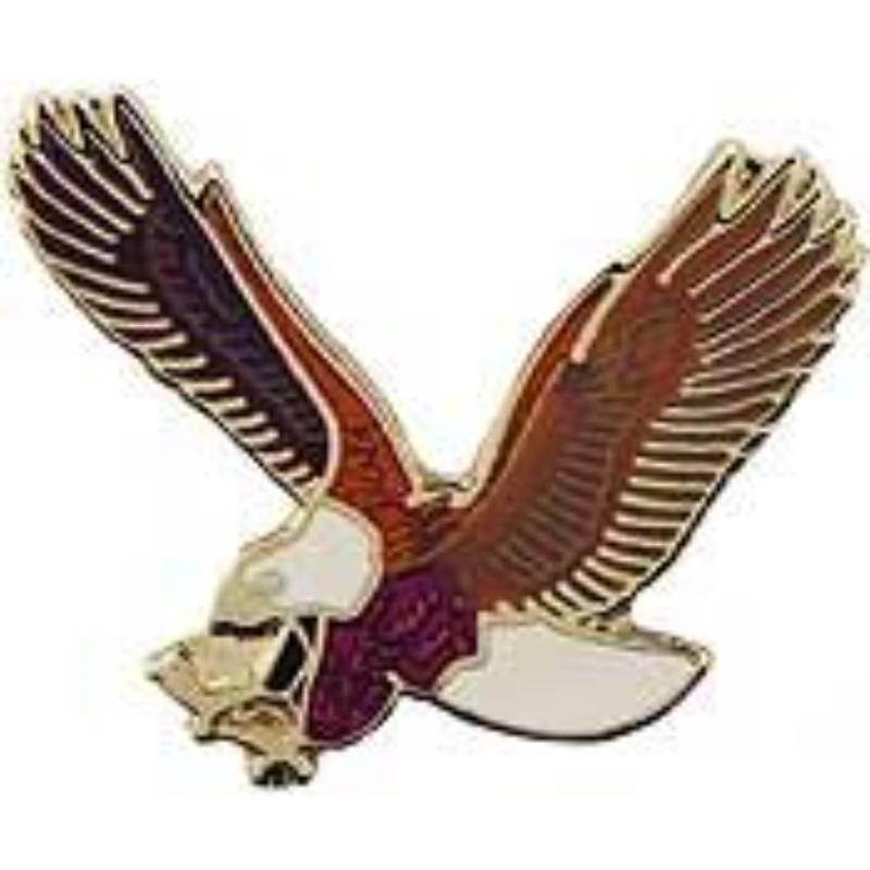 P00199 Pin - Eagle, Flying - 1 in.