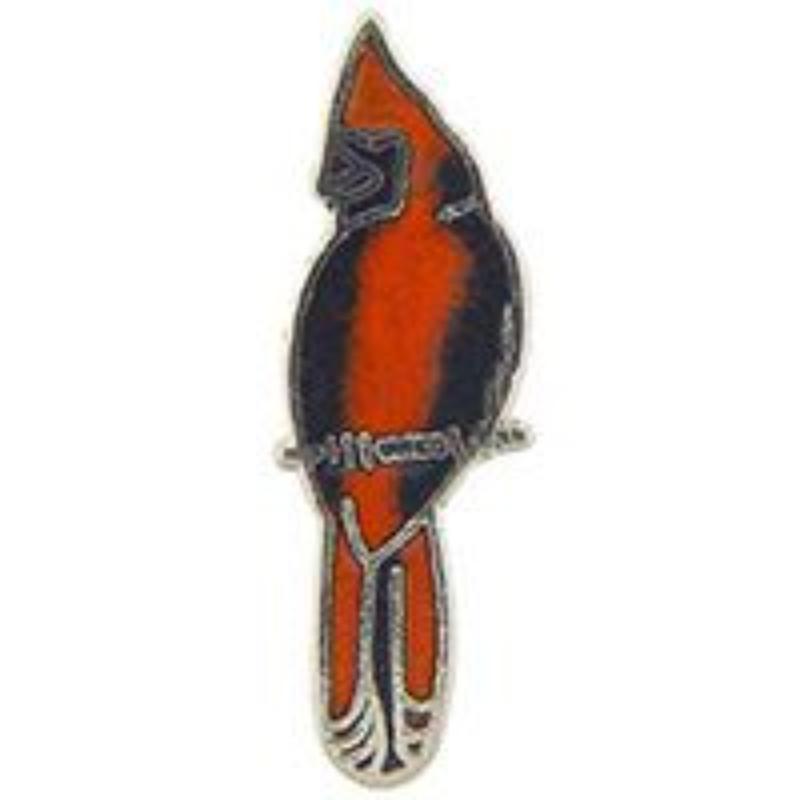 P00204 Pin - Bird, Cardinal - 1 in.