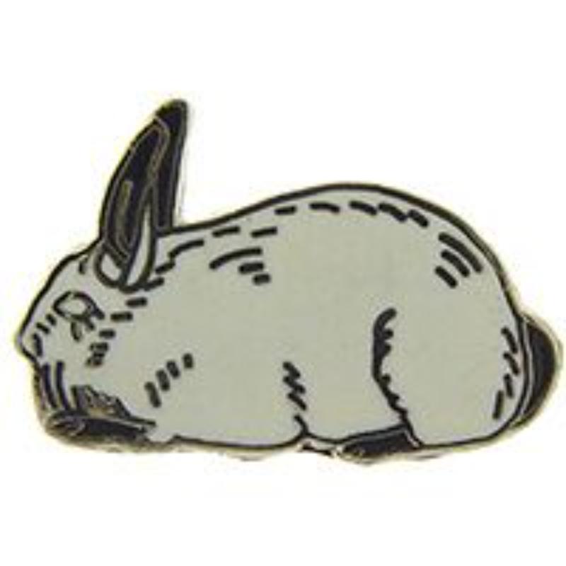 P00389 Pin - Rabbit, California - 1 in.