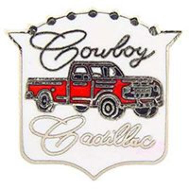 P00404 Pin - Cowboy, Cadillac - 1 in.
