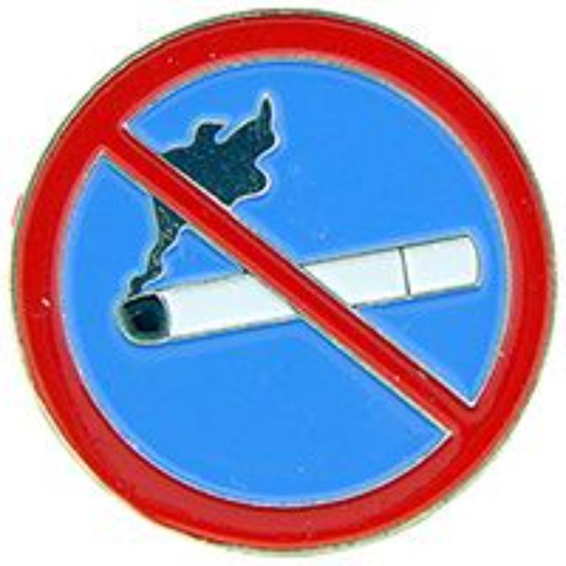 P00460 Pin - No Smoking, Symbol - 1 in.