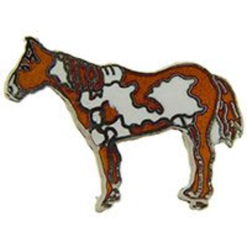 P00638 Pin - Horse, Pinto-BR - 1 in.