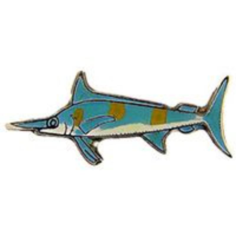 P00655 Pin - Fish, Marlin, Blue - 1 in.