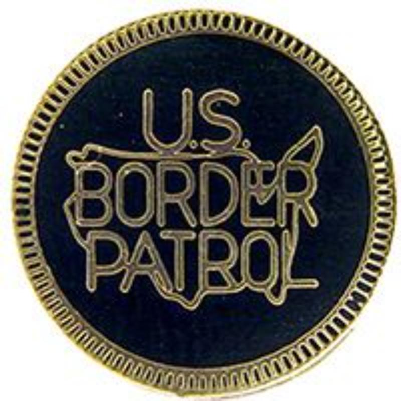 P02020 Pin - decal, US Border Patrol - 1 in.