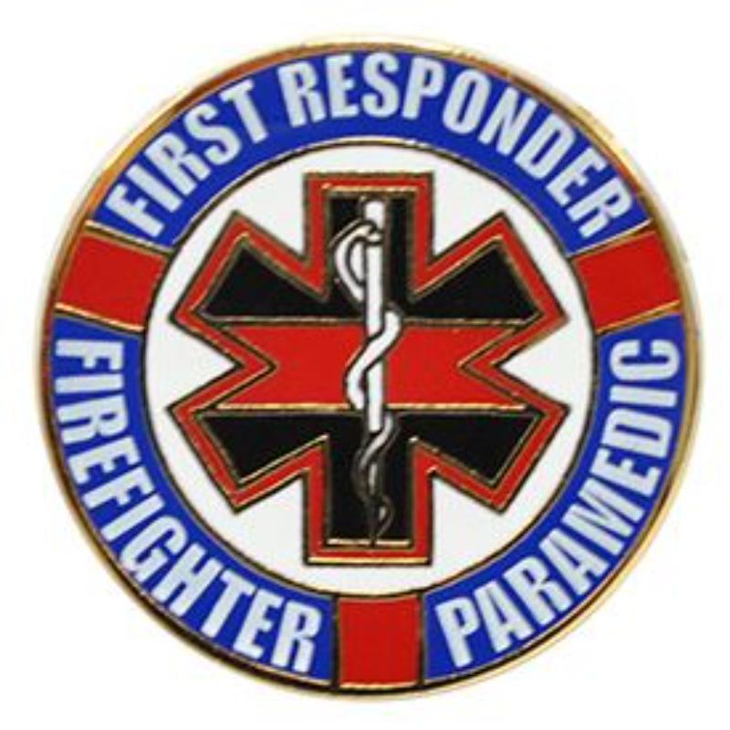 P02330 Pin - Fire & Paramedic - 1 in.