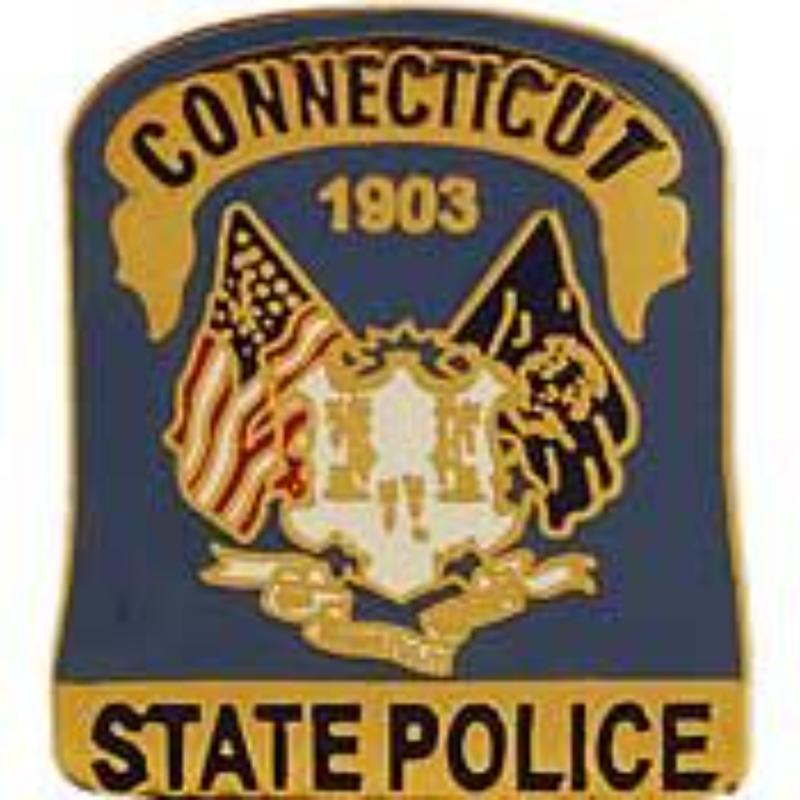 Picture of Eagle Emblems P02507 Pin - Police Patch&#44; Connecticut - 1.125 in.