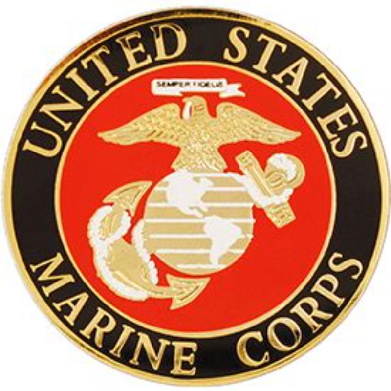 P03597 Pin - USMC Logo F - Large - 1.5 in.