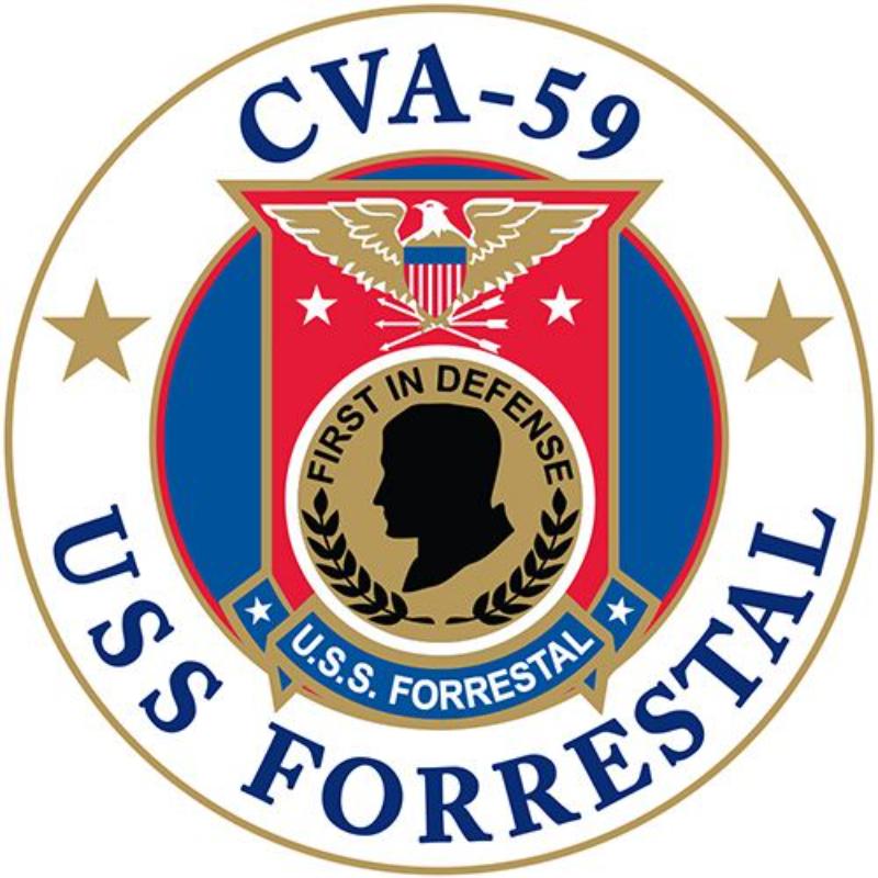 P14826 Pin - USS, Forrestal - 1 in.
