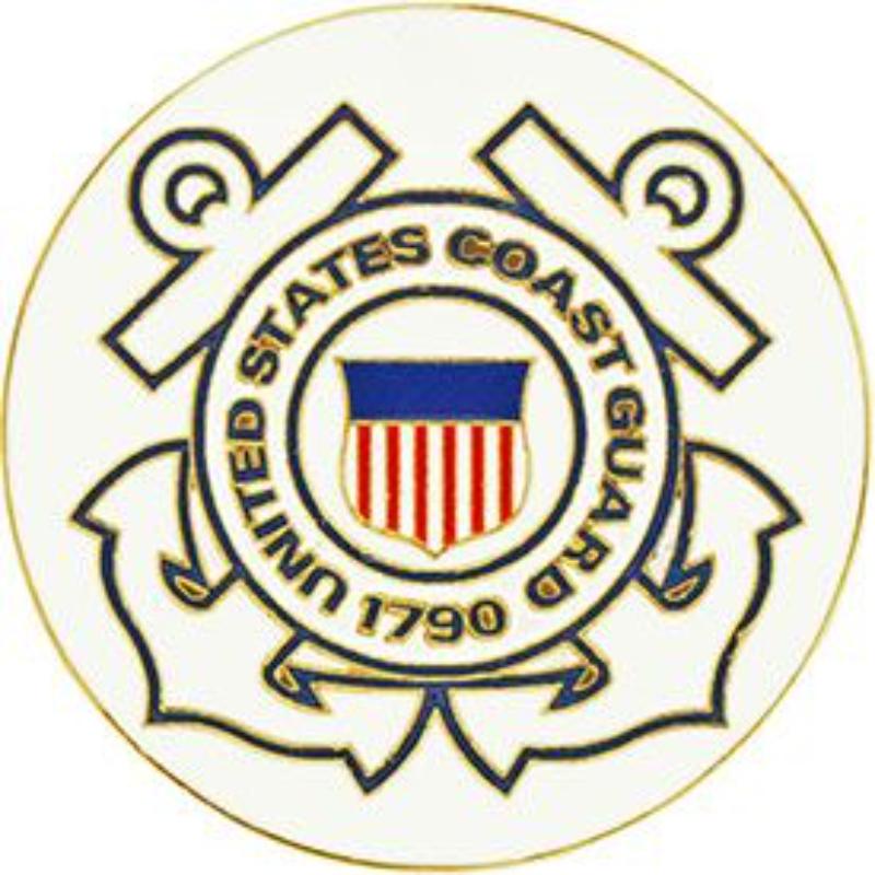 P03635 Pin - United States Coast Guard, Logo E - Extra Large - 1.5 in.