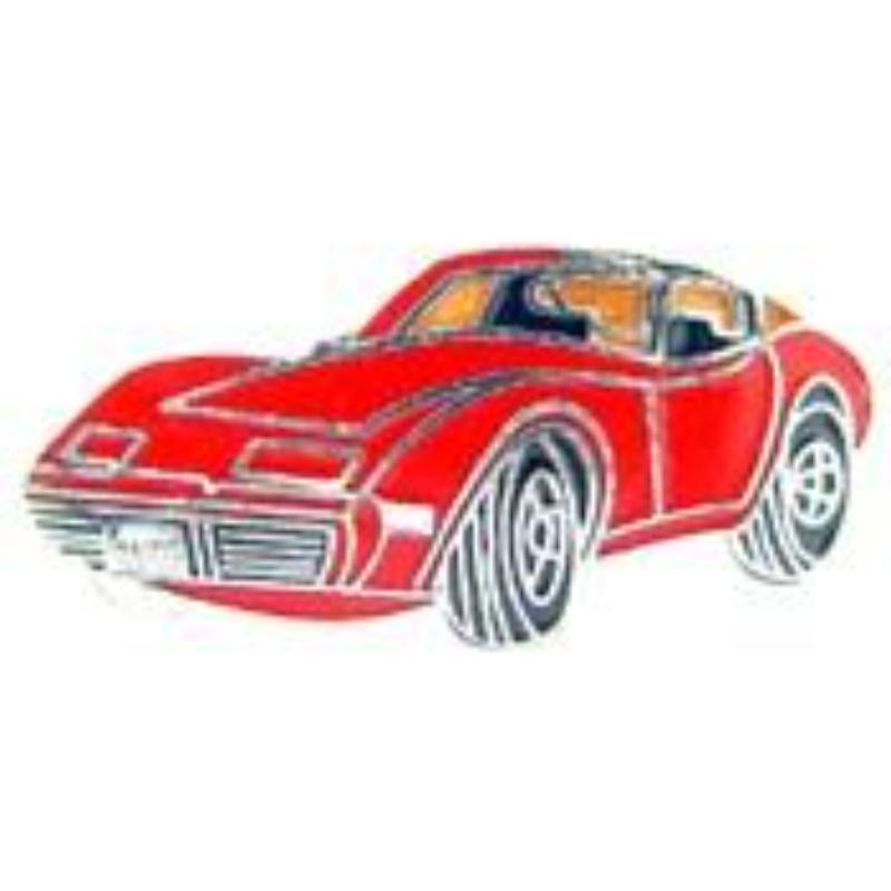 P05307 Pin - Car, Corvette, 77 ft. - Red - 1 in.