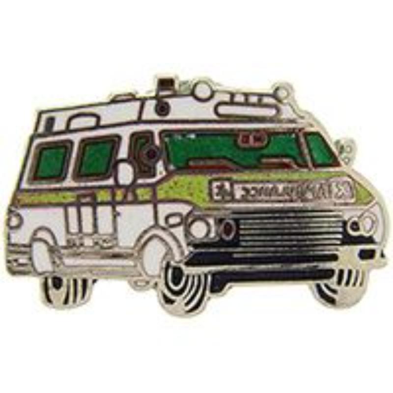 P05374 Pin - Ambulance, Green & Yellow - 1 in.