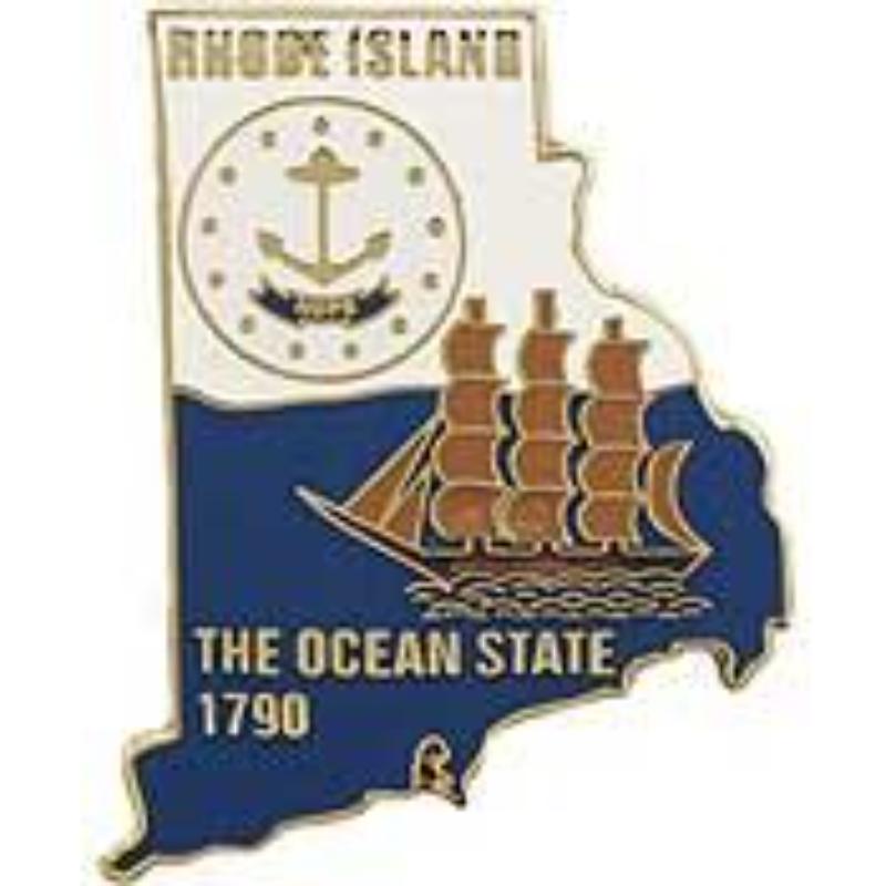 P09240 Pin - Rhode Island - 1 in.