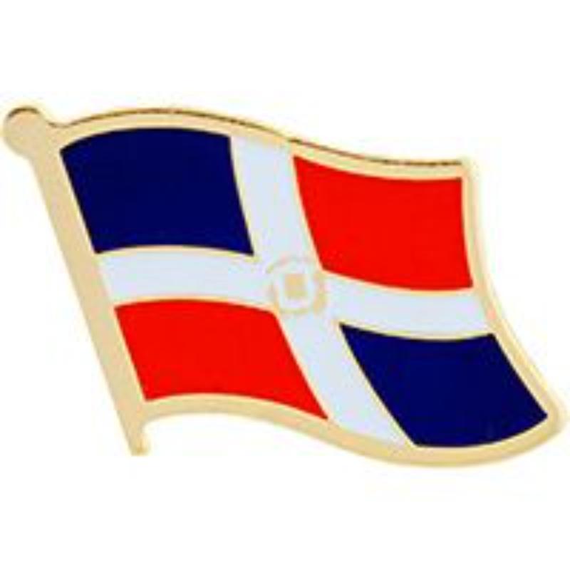 P09526 Flag Pin - Dominican Republic - 1.625 in.