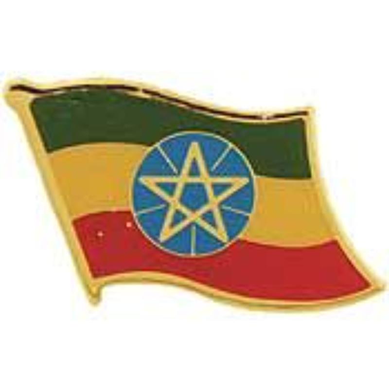 P09531 Flag Pin - Ethiopia - 1.625 in.