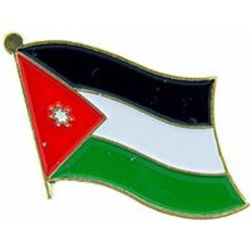 P09560 Flag Pin - Jordan - 1.625 in.