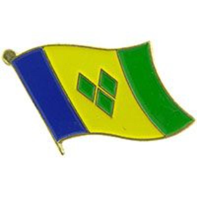 P09604 Flag Pin - St.Vincent - 1.625 in.