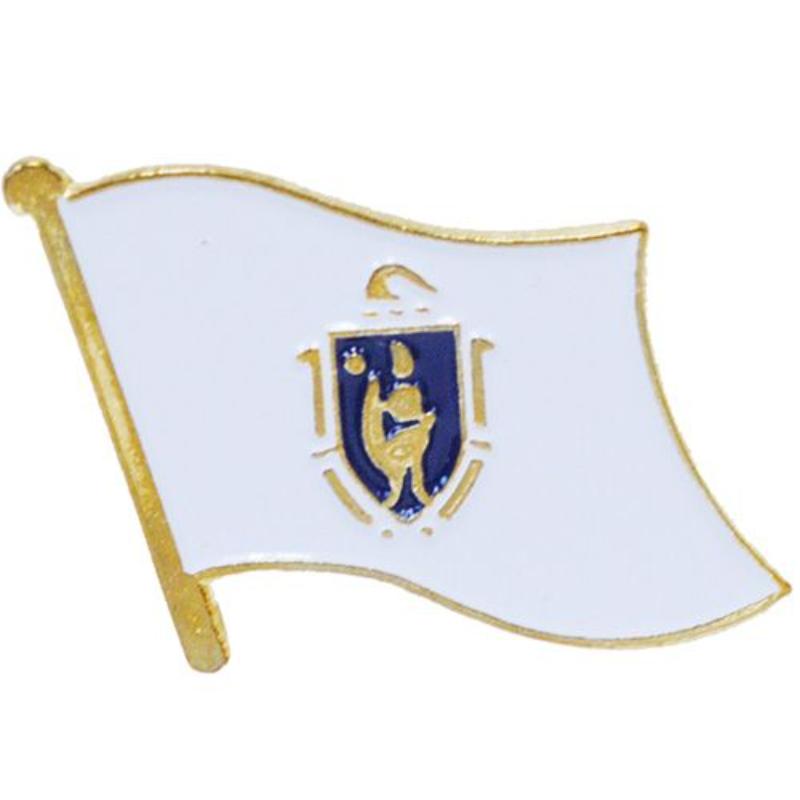 P09922 Flag Pin - Massachusetts - 1.625 in.