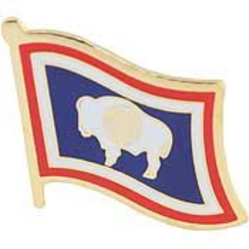 P09951 Flag Pin - Wyoming - 1.625 in.