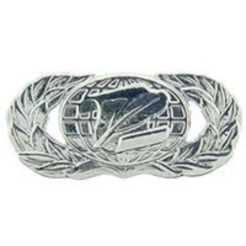 P12070 Mini Wing Pin - USAF, Info. Manager, Basic - Pewter - 0.88 in.