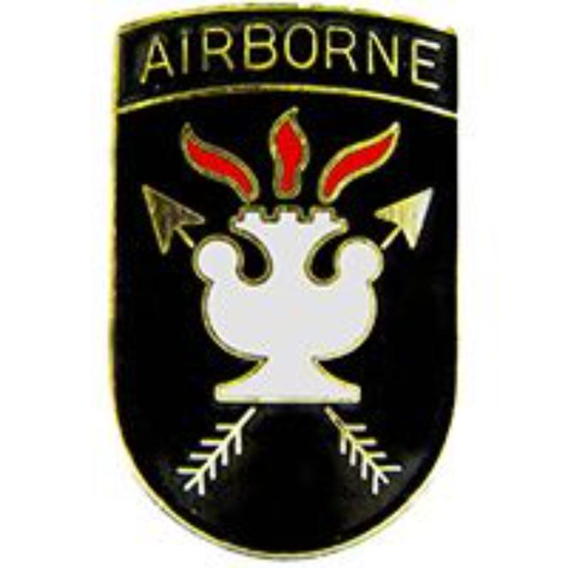 P12301 Pin - Special Warfare JFK Center Airborne - 1 in.