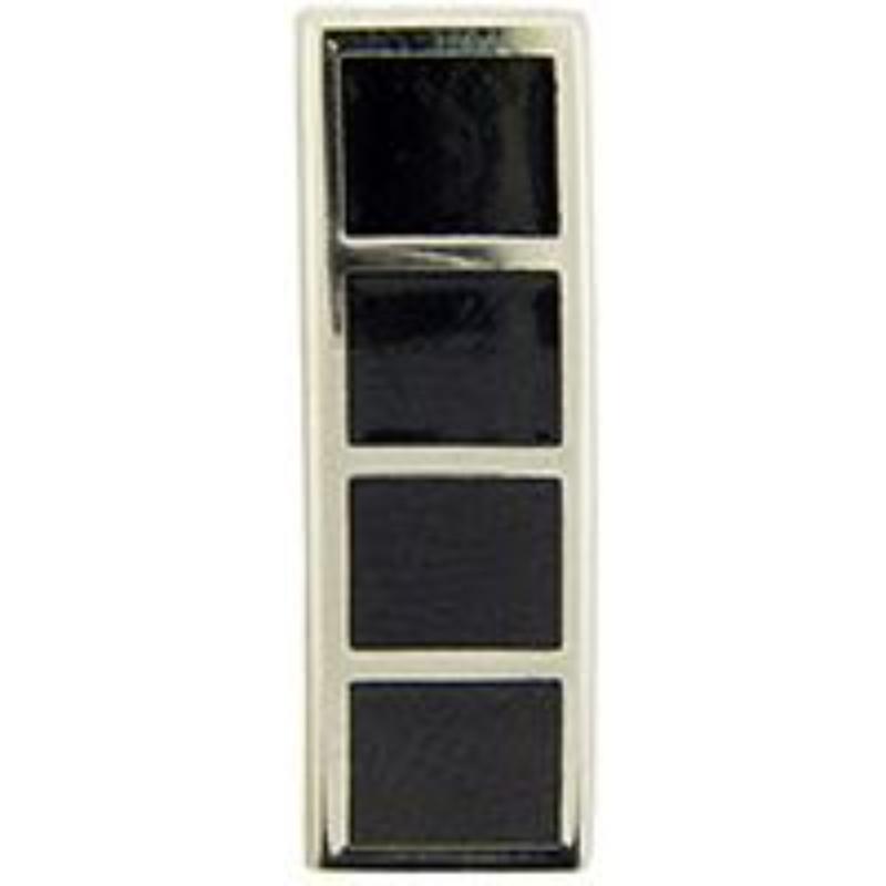 Army WO4 Rank Insignia - Silver & Black - 1.25 in. - Durable Design
