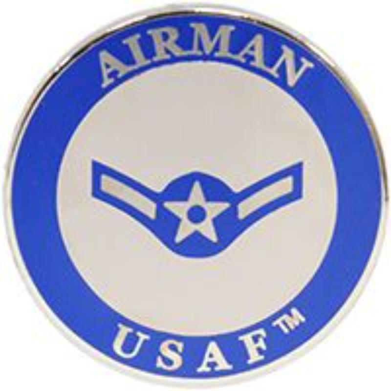 P12695 Rank - USAF, E2, Airman - 1.625 in.