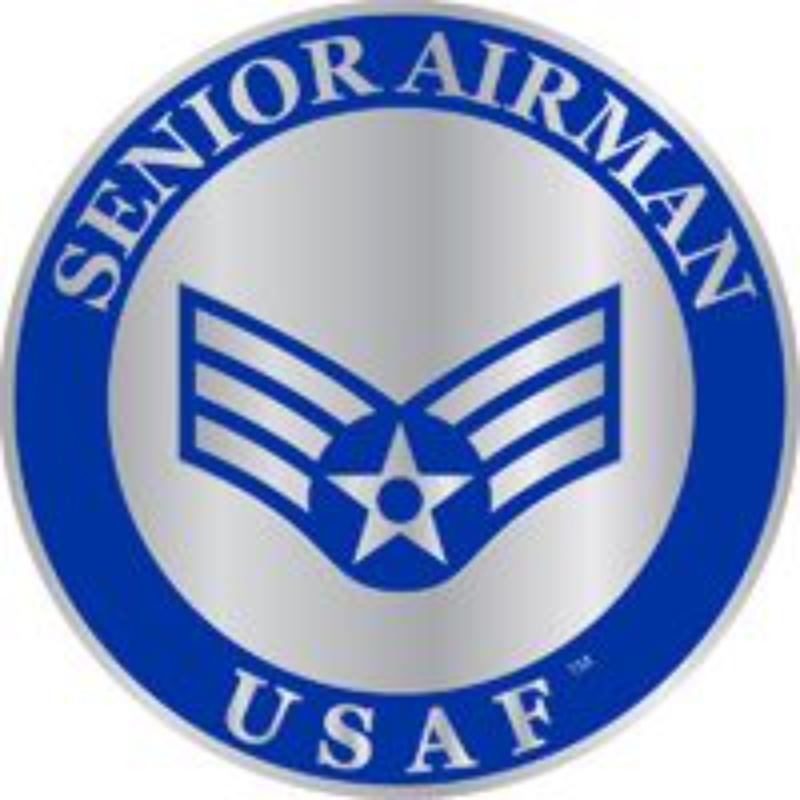 P12697 Rank - USAF, E4, Airman, Senior - 1.625 in.