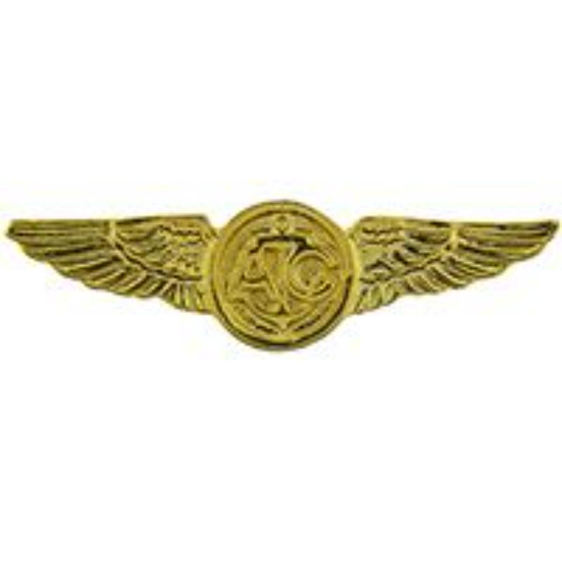 P12718 Mini Wing Pin - USN, Aircrew, Gold - 1.5 in.
