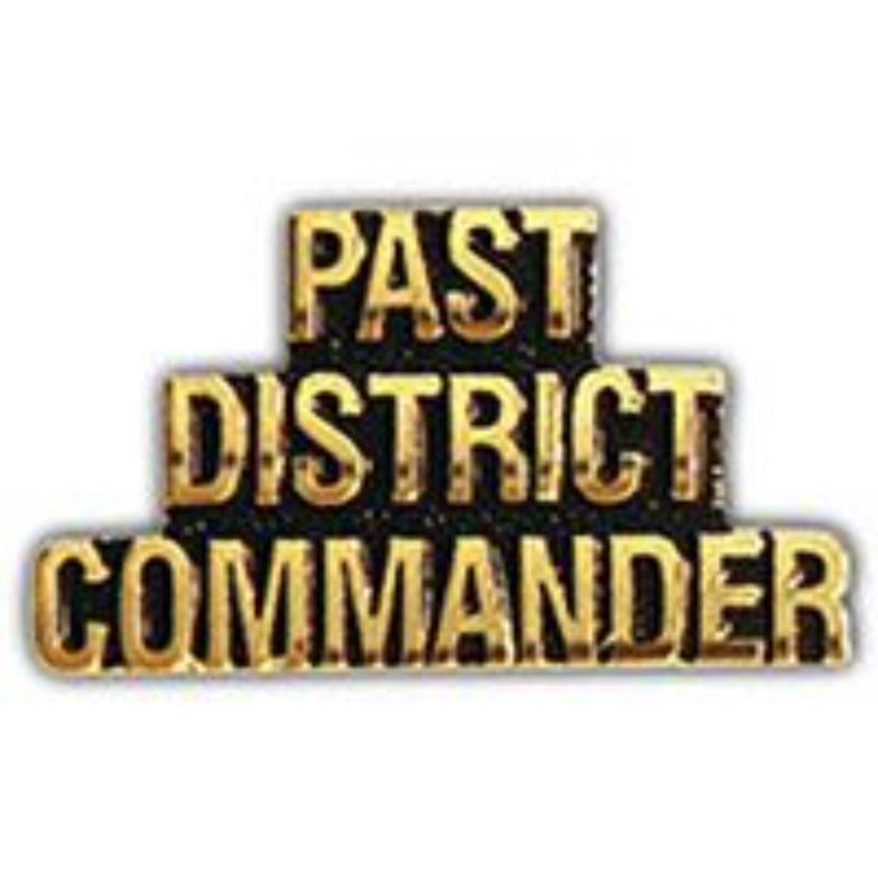 P14202 Pin - Script, Past Distinguished Command - 1 in.