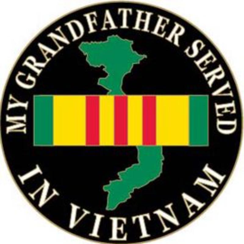 P14214 Pin - Vietnam, My Grandfather Served - 1 in.