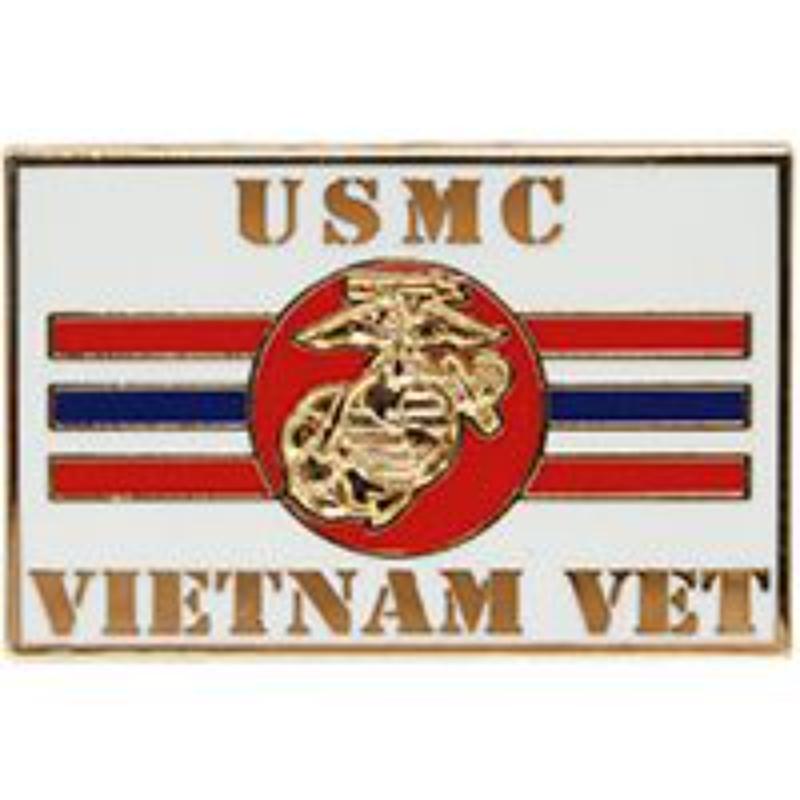 P14677 Pin - Vietnam, USMC, Viet - Veteran - 1.125 in.