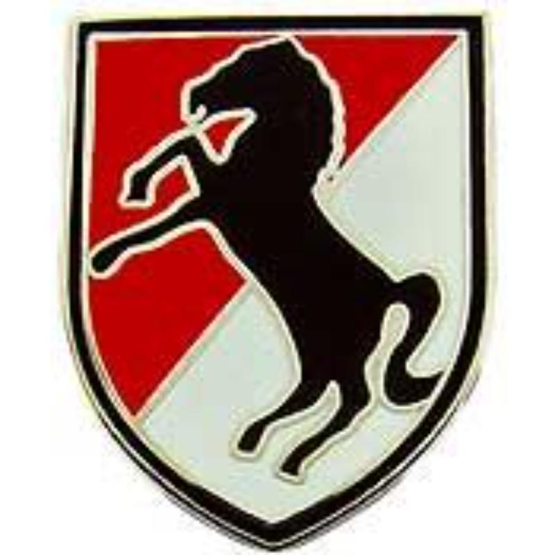 P14708 Pin - Army, 11th Armored Cavalry Regiment - 1 in.