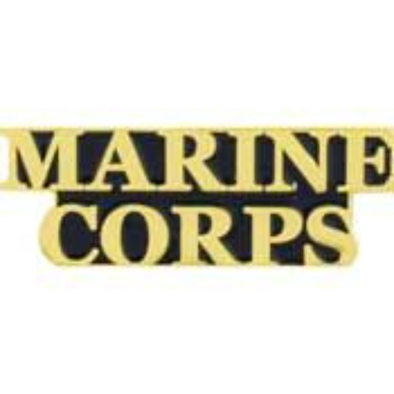 P14772 Pin - USMC, Script Marine Corps - 1.5 in.