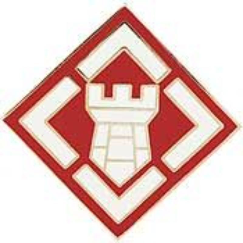 P14879 Pin - Army, 20th Engineer Brigade - 1.625 in.