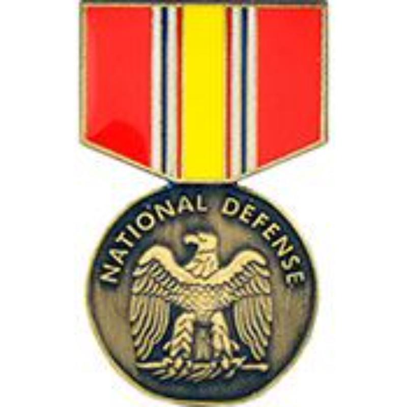 P14957 Pin - Medal, National Defense - 1.181 in.