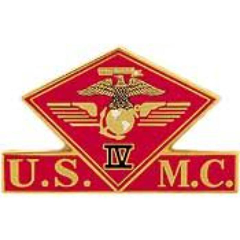 P15019 Pin - USMC, 4th MC Wing - 1.38 in.