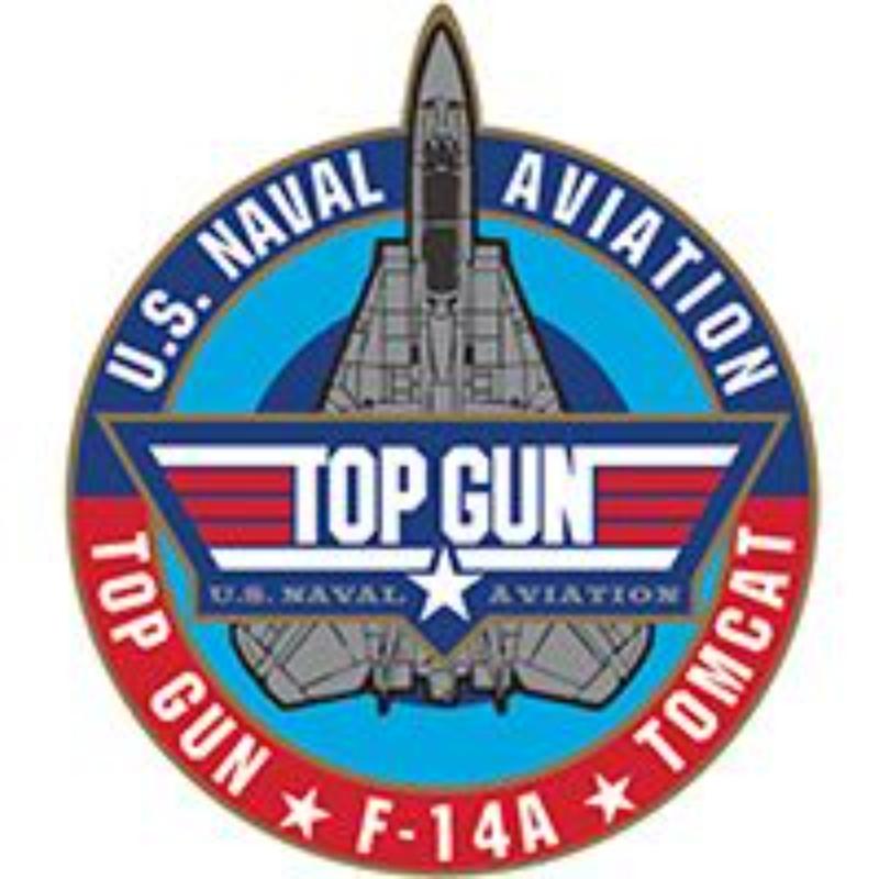 P15081 Pin - USN, Top Gun Tomcat - 1.125 in.
