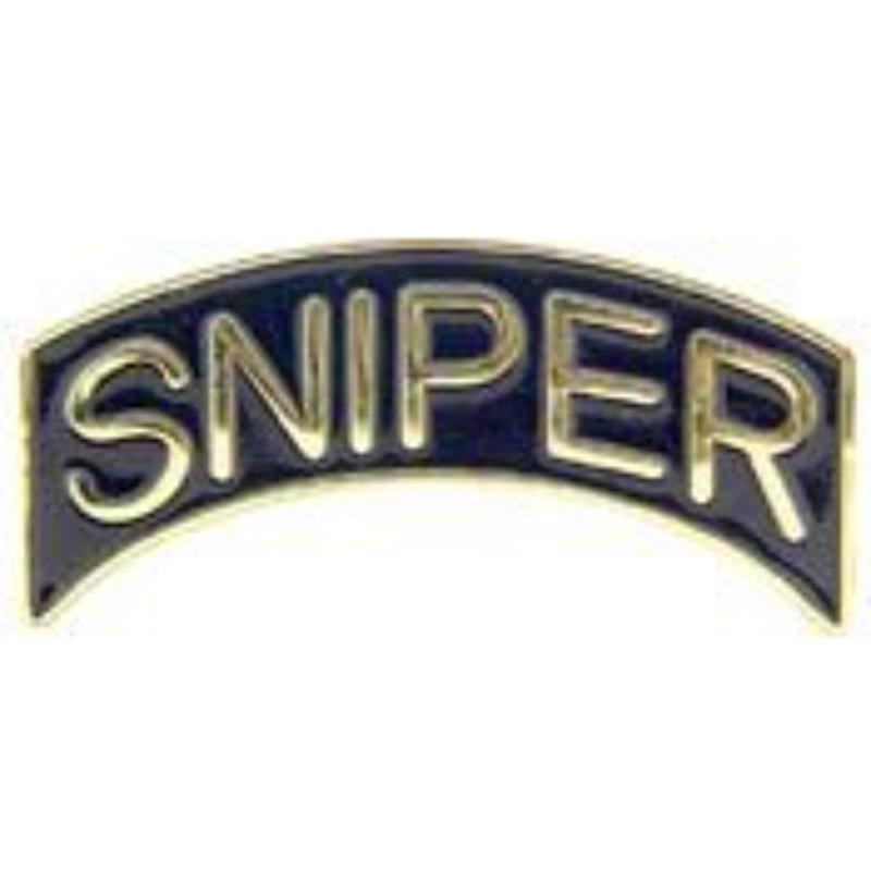 P15120 Pin - Sniper Tab - Gold & Black - 1.25 in.