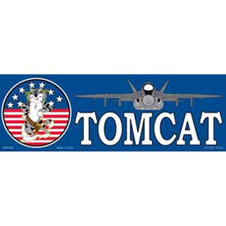 BM0008 Sticker - USN, Tomcat - 3.5 x 10 in.
