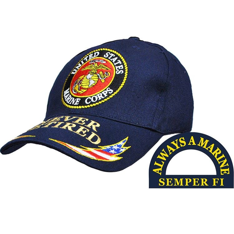 CP00304 Cap - USMC, Retired & Never