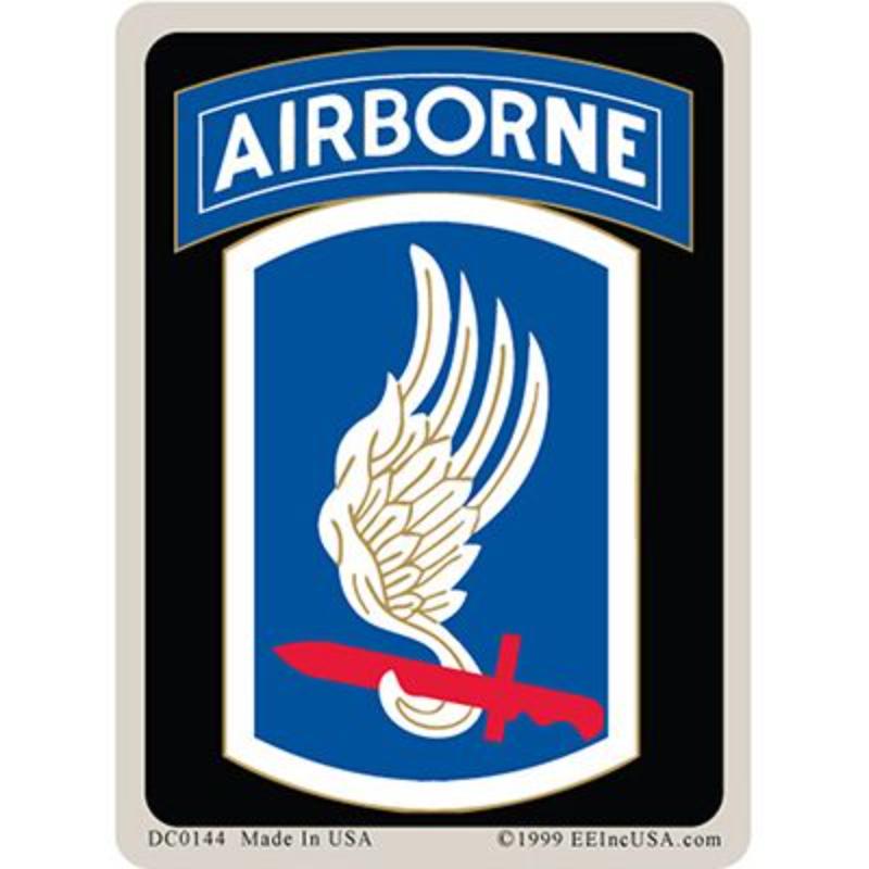 DC0144 Sticker - Army, 173rd Airborne - 3 x 4.25 in.