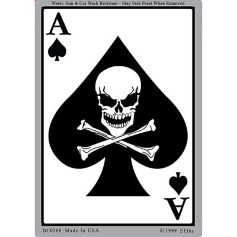 DC0288 Sticker - Death Ace - 3 x 4.25 in.