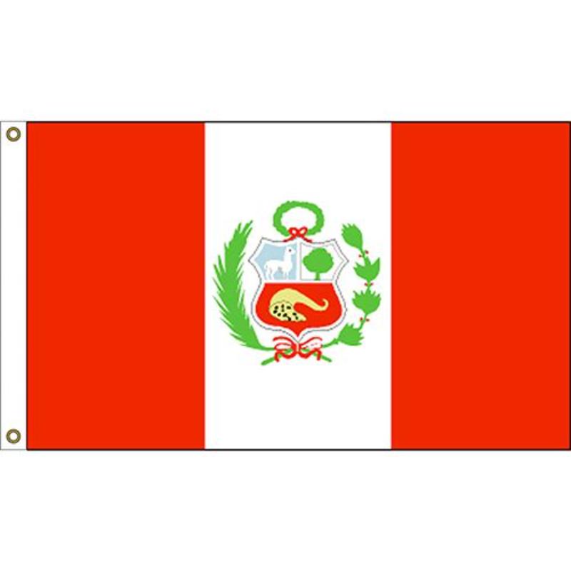 F1086 Flag - Peru - 3 x 5 ft.