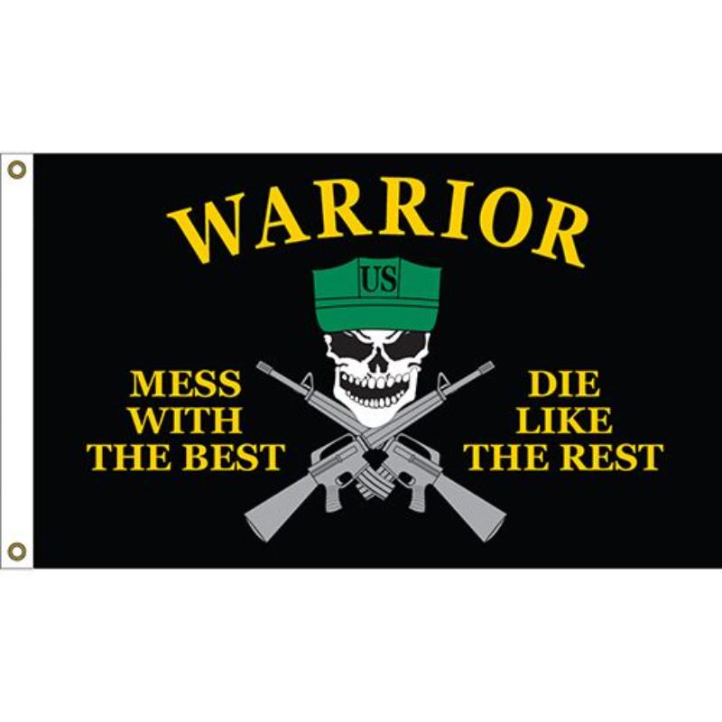 F1310 Flag - Mess with Best Warrior - 3 x 5 ft.
