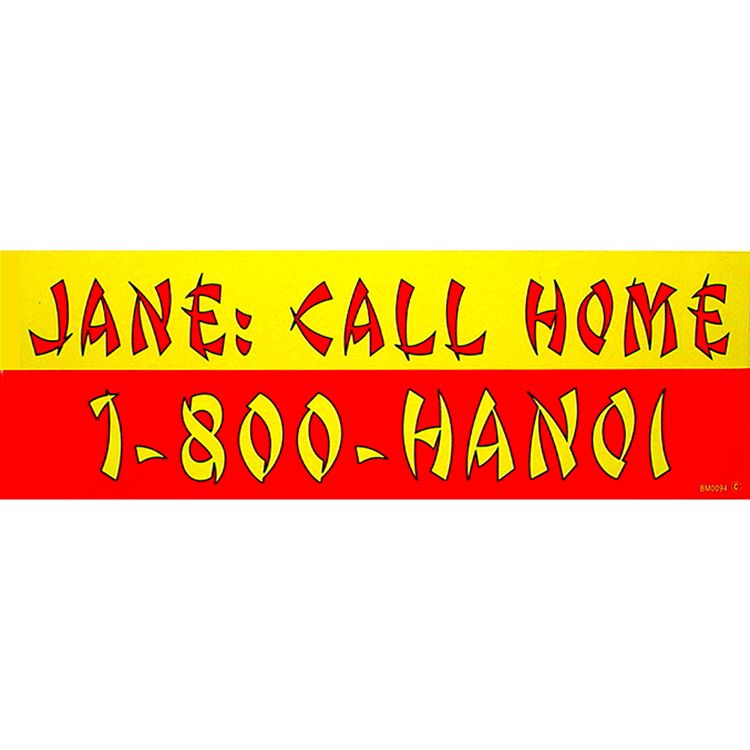 BM0094 Sticker - Vietnam, Jane Call - 3.5 x 10 in.
