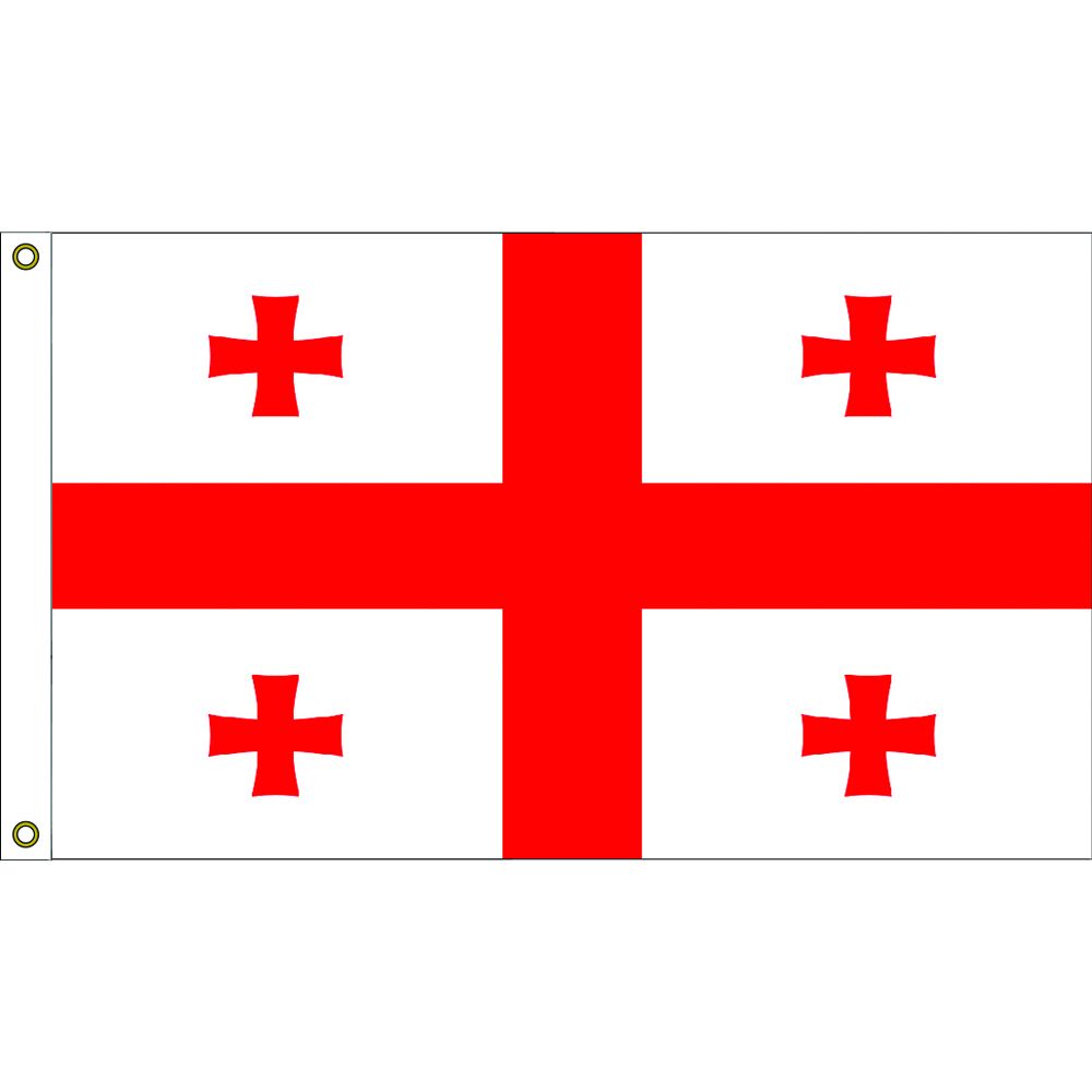 F1788 Flag - Georgia - Country - 3 x 5 ft.