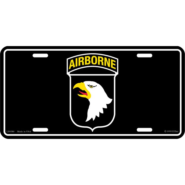 LP0580 License Plate Frame - Army, 11st Airborne - 6 x 12 in.