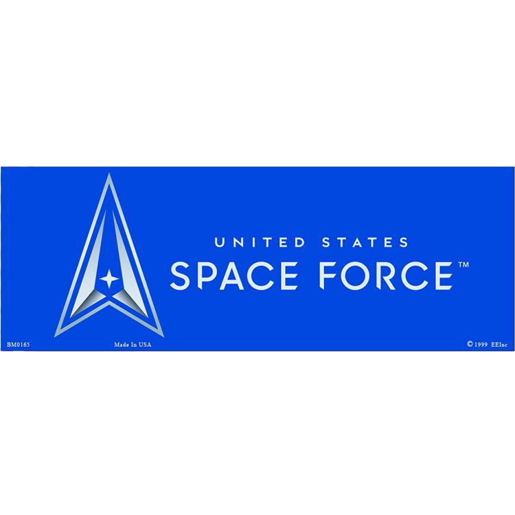 BM0165 Sticker - USSF, Space Force - 3.5 x 10 in.