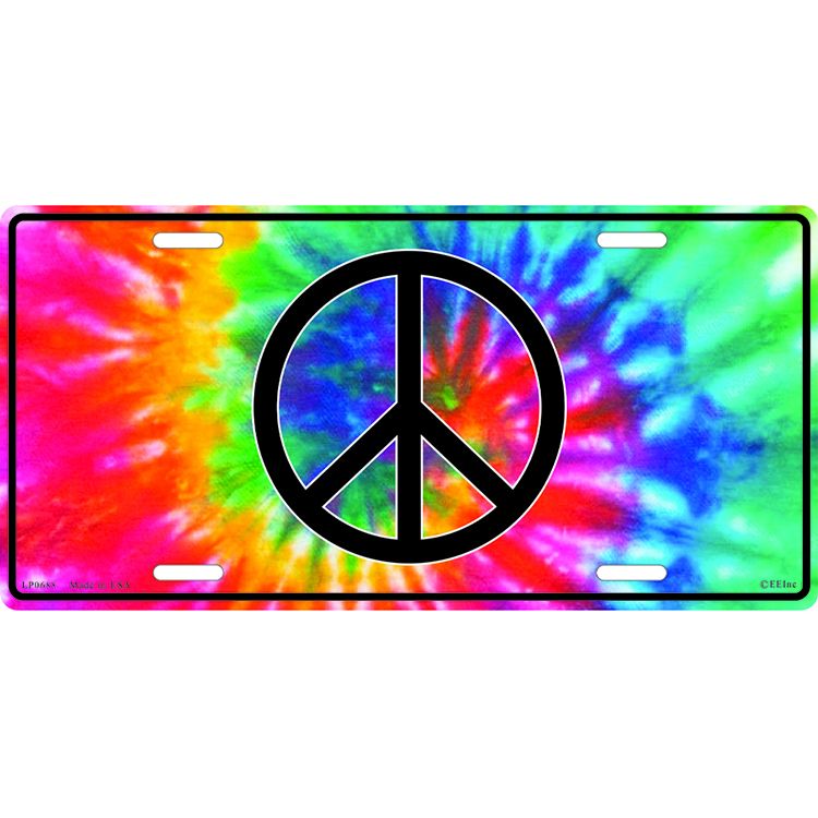 LP0688 License Plate Frame - Peace Sign - 6 x 12 in.