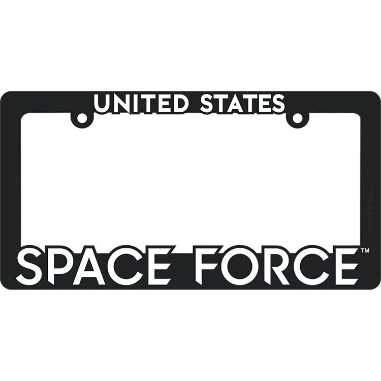 LP0912 Heavy Plastic License Plate Frame, USSF - 6 x 12 in.